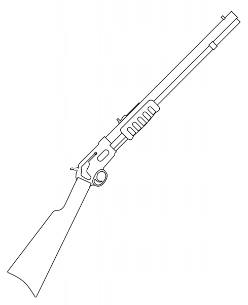 Shotgun coloring page image