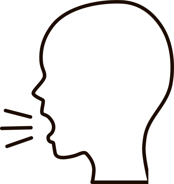 Shout coloring page image