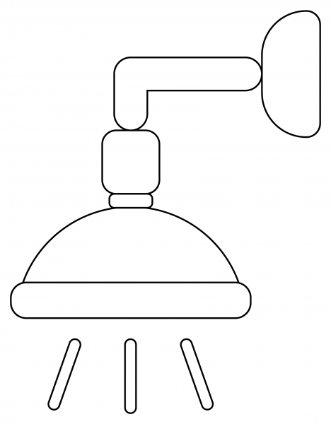 Shower coloring page image