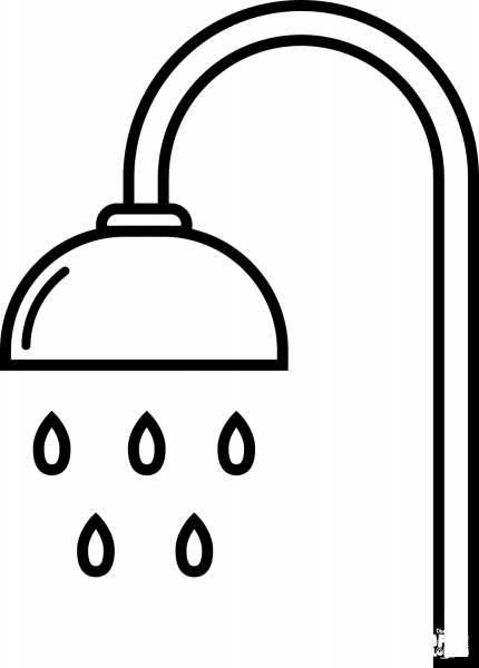 Shower coloring page image