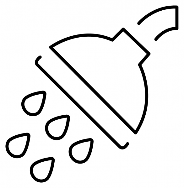 Shower Emoji coloring page image