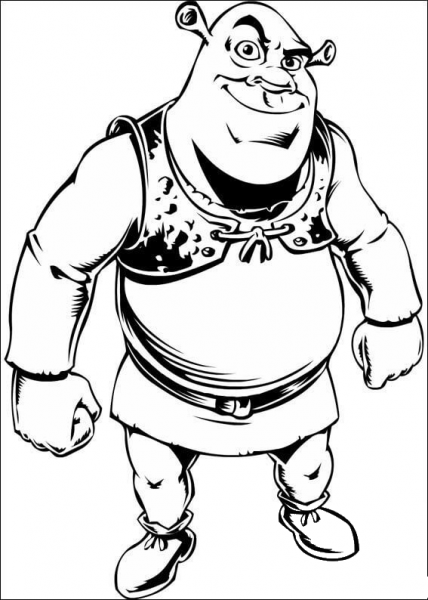 Shrek Ogre  coloring page image