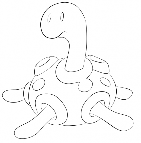 Shuckle coloring page image