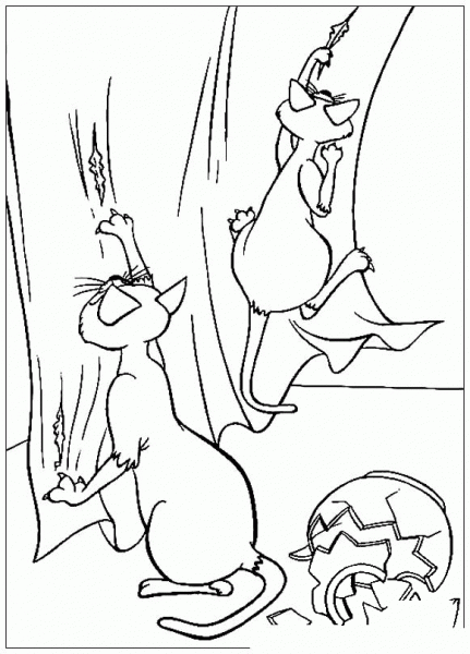Si and Am are Breaking The Vase  coloring page image