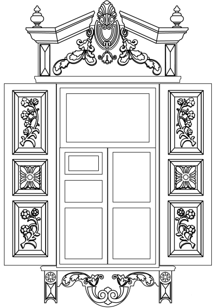 Siberian Window coloring page image