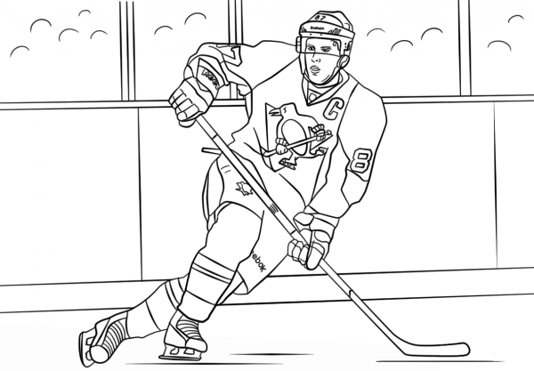 Sidney Crosby coloring page - ColouringPages