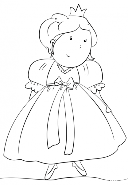 Silly Princess coloring page image