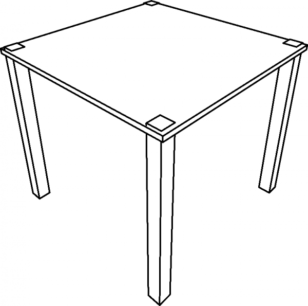 Simple Table coloring page image
