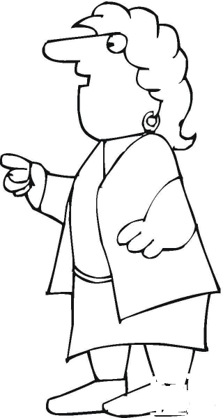 Simpson Style Caricature  coloring page image