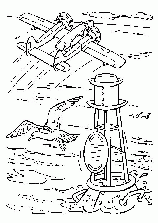 Sinking Boat coloring page - ColouringPages