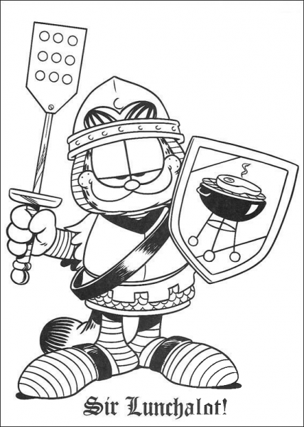 Sir Lunchalot  coloring page image
