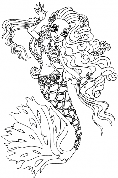 Sirena Von Boo coloring page image