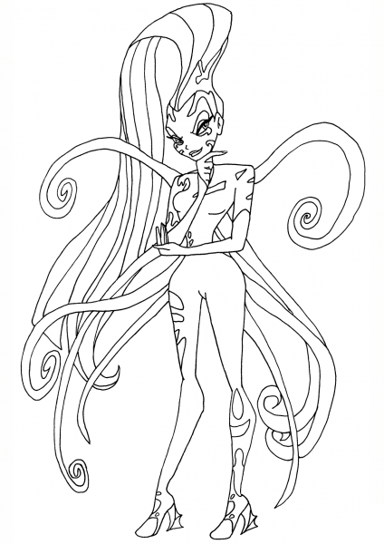 Sirenix Icy coloring page image