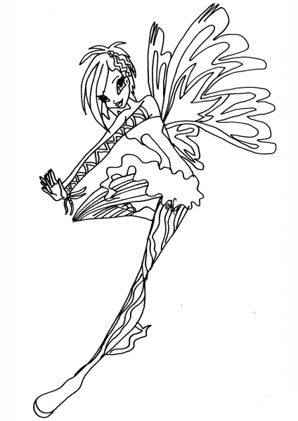 Sirenix Tecna coloring page image