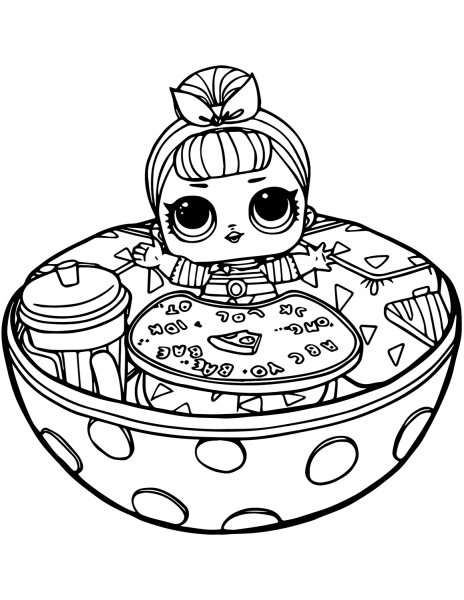 Sis Swing LOL Surprise Doll coloring page image