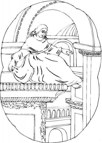 Sistine Chapel  coloring page image