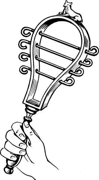 Sistrum coloring page image