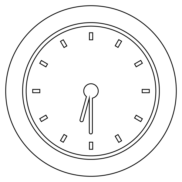 Six Thirty Emoji coloring page image