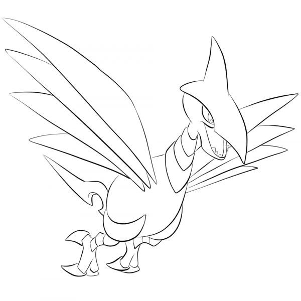 Skarmory coloring page image