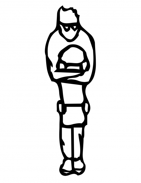 Skateboard Letter I coloring page image