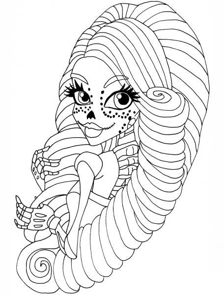 Skelita coloring page image
