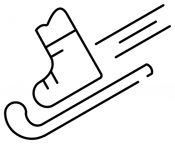 Skis Emoji coloring page image