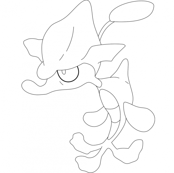 Skrelp coloring page image