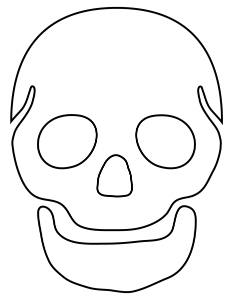 Skull Emoji coloring page - ColouringPages