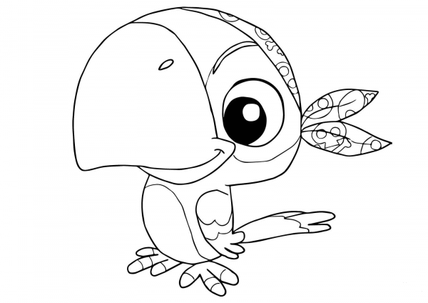 Skully from Jake and the Neverland Pirates coloring page image