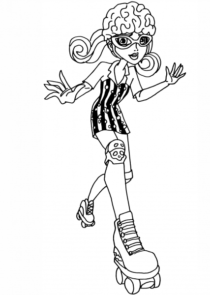 Skultimate Roller Maze Ghoulia coloring page image