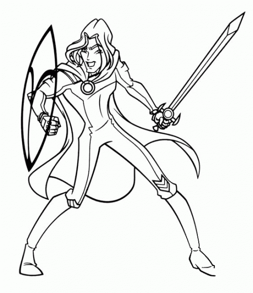 Sky Is Ready To Fight  coloring page image