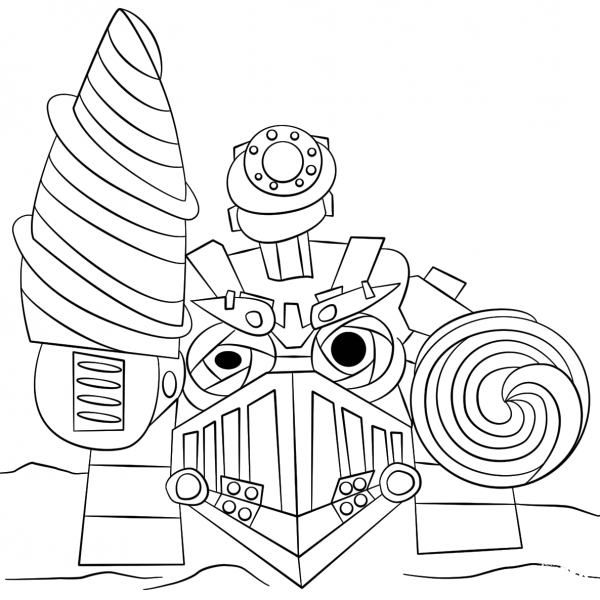 Skylanders Drill Sergeant coloring page image