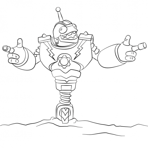 Skylanders Giants Bouncer coloring page image