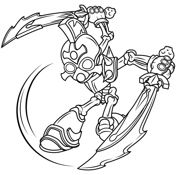 Skylanders Giants Chop Chop coloring page image
