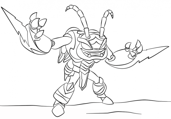 Skylanders Giants Swarm coloring page image