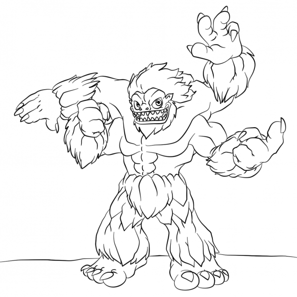 Skylanders Slam Bam coloring page image