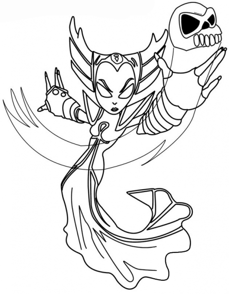 Skylanders Spyro’s Adventure Hex coloring page image