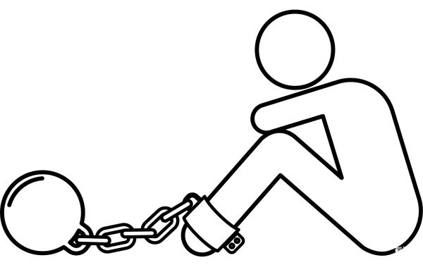 Slave Person coloring page image