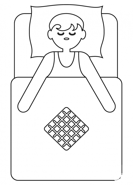 Sleepover coloring page image