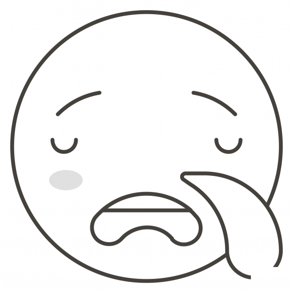 Sleepy Face coloring page image