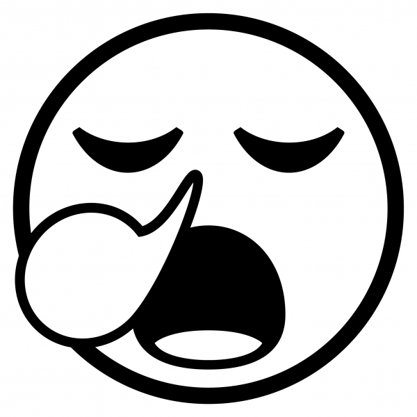 Sleepy Face Emoji coloring page - ColouringPages