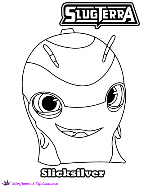 Slicksilver Slug coloring page image