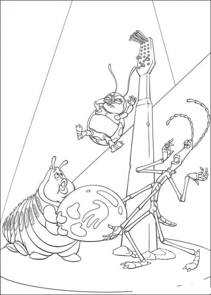 Slim and Heimlich coloring page image