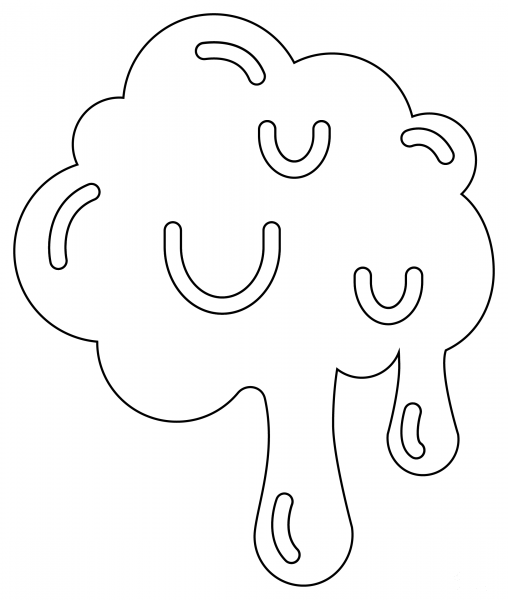 Slime coloring page image