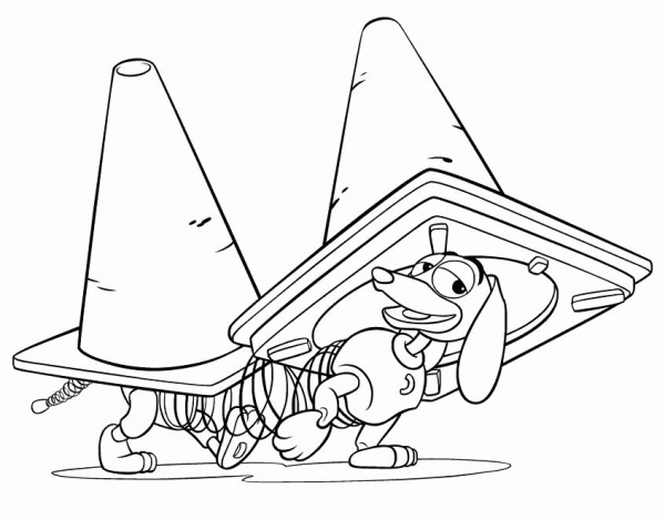 Slinky Dog  coloring page image