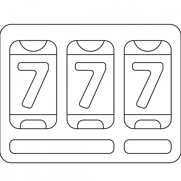 Slot Machine Emoji coloring page image