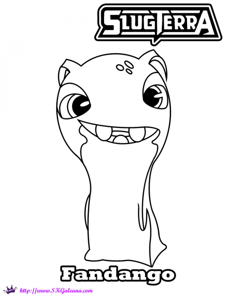 Slugterra Fandango coloring page image