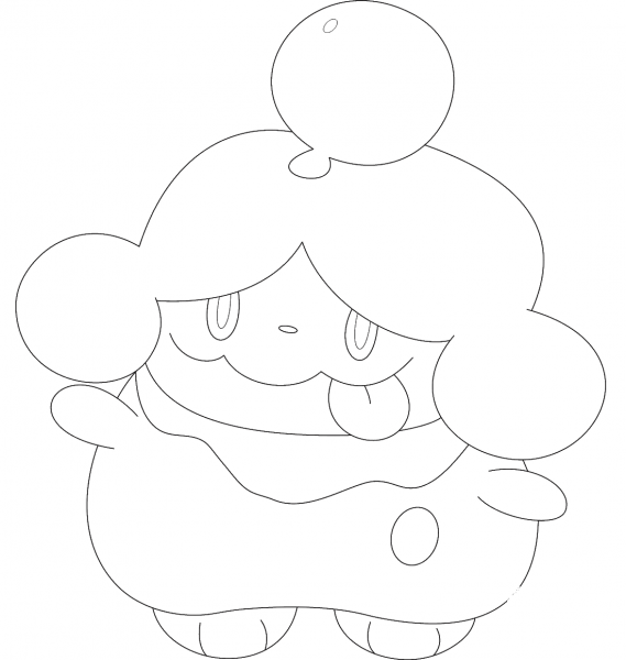 Slurpuff coloring page image