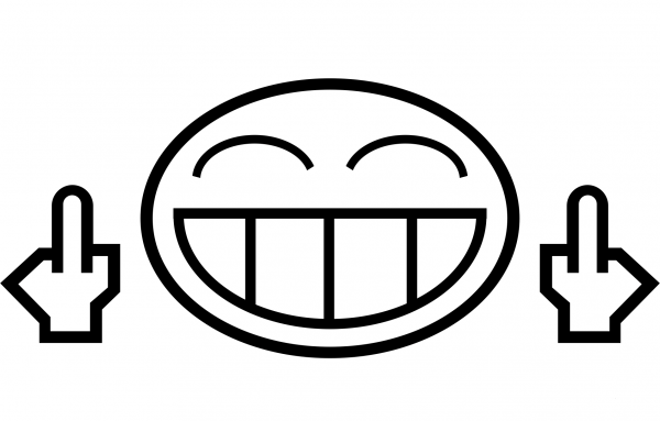 Smile coloring page image