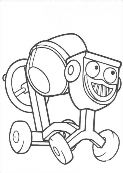 Smiling Dizzy  coloring page image